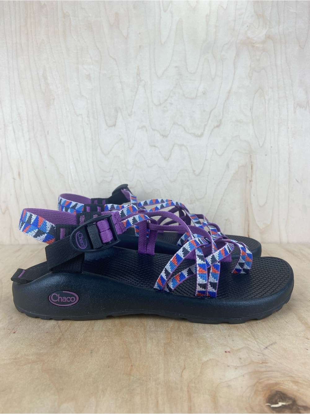 Chaco ZX/2 Classic Sandals Womens 10 Purple Geometric Hiking Trail Waterproof